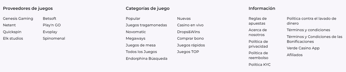Site Oficial do Verde Casino