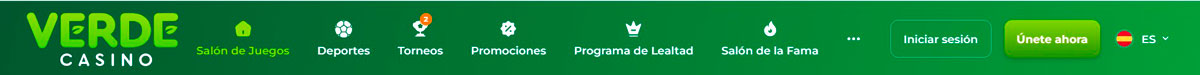 Официјална веб-страница на казиното Verde